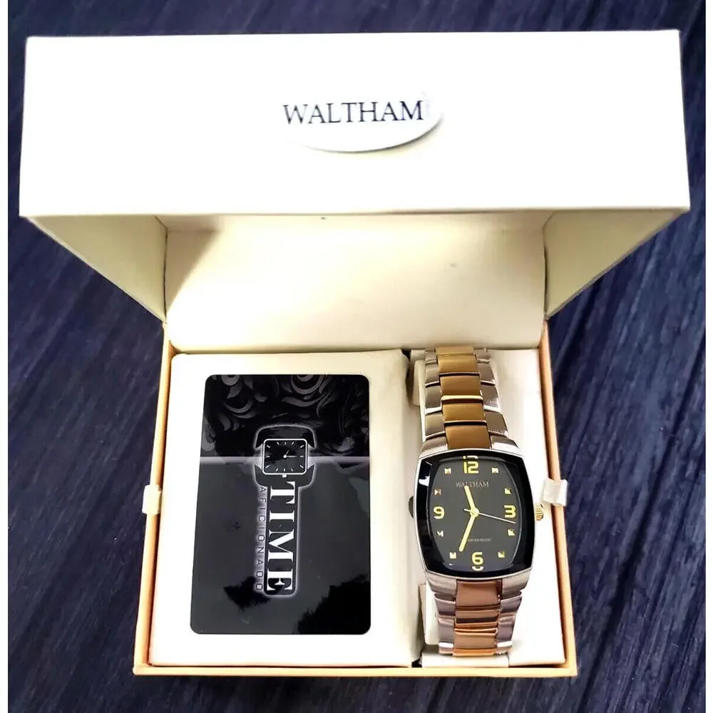 Pristine Vintage WALTHAM‎ 2 Tone 80's Retro Men's Watch
